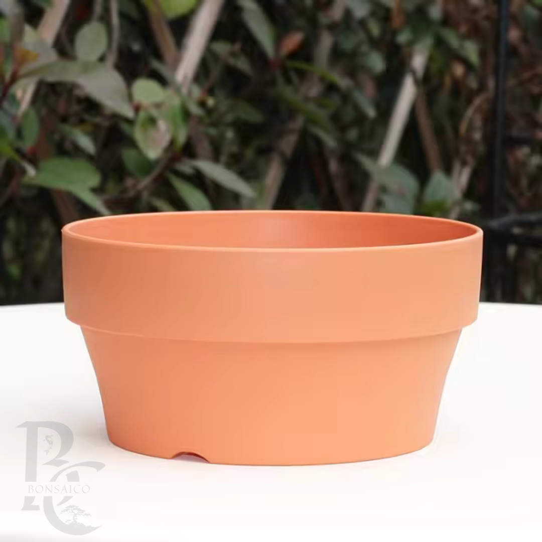 trainingspot rond 12,5cm kunststof terracotta kleur