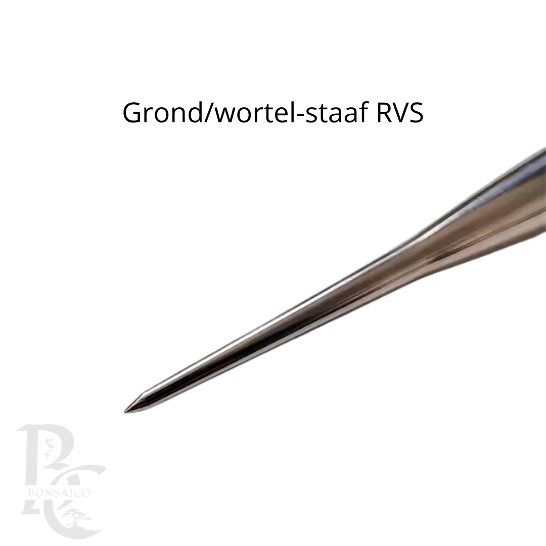 Grond/wortel-staaf RVS premium