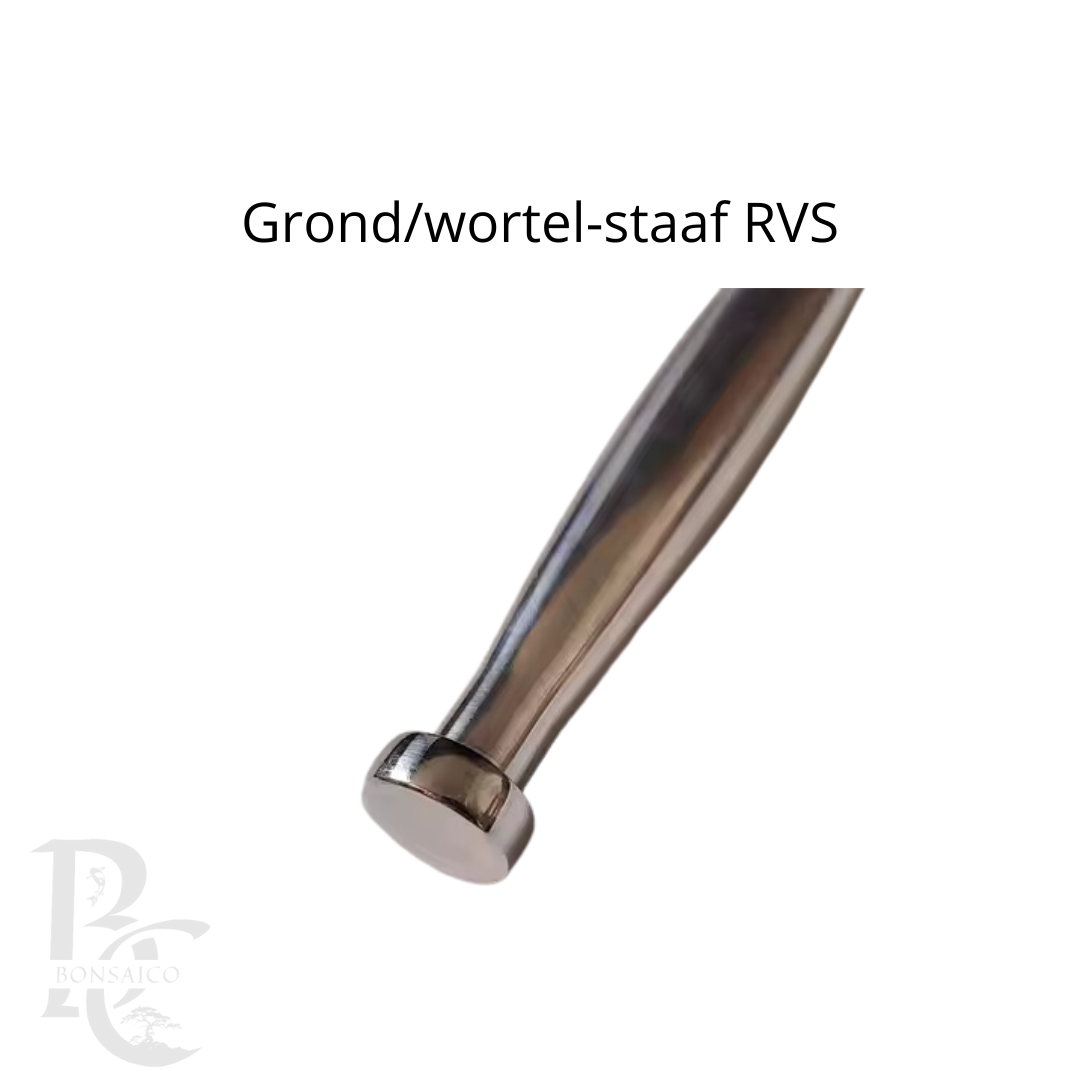 Grond/wortel-staaf RVS premium