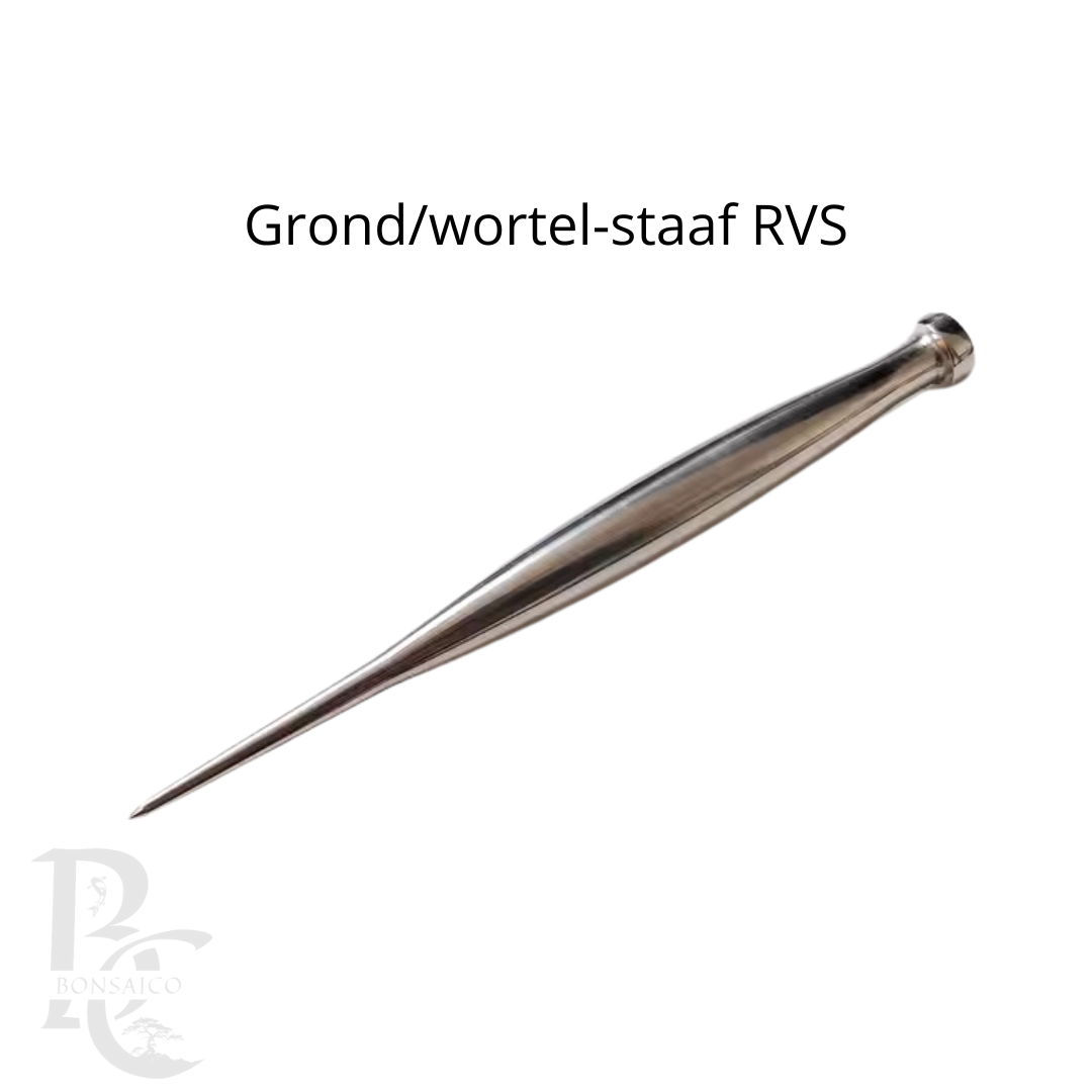 Grond/wortel-staaf RVS premium