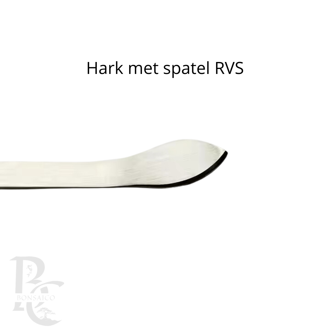 Hark met spatel combinatie RVS premium