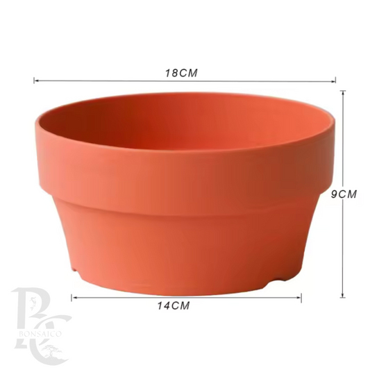 trainingspot rond 18cm kunststof terracotta kleur