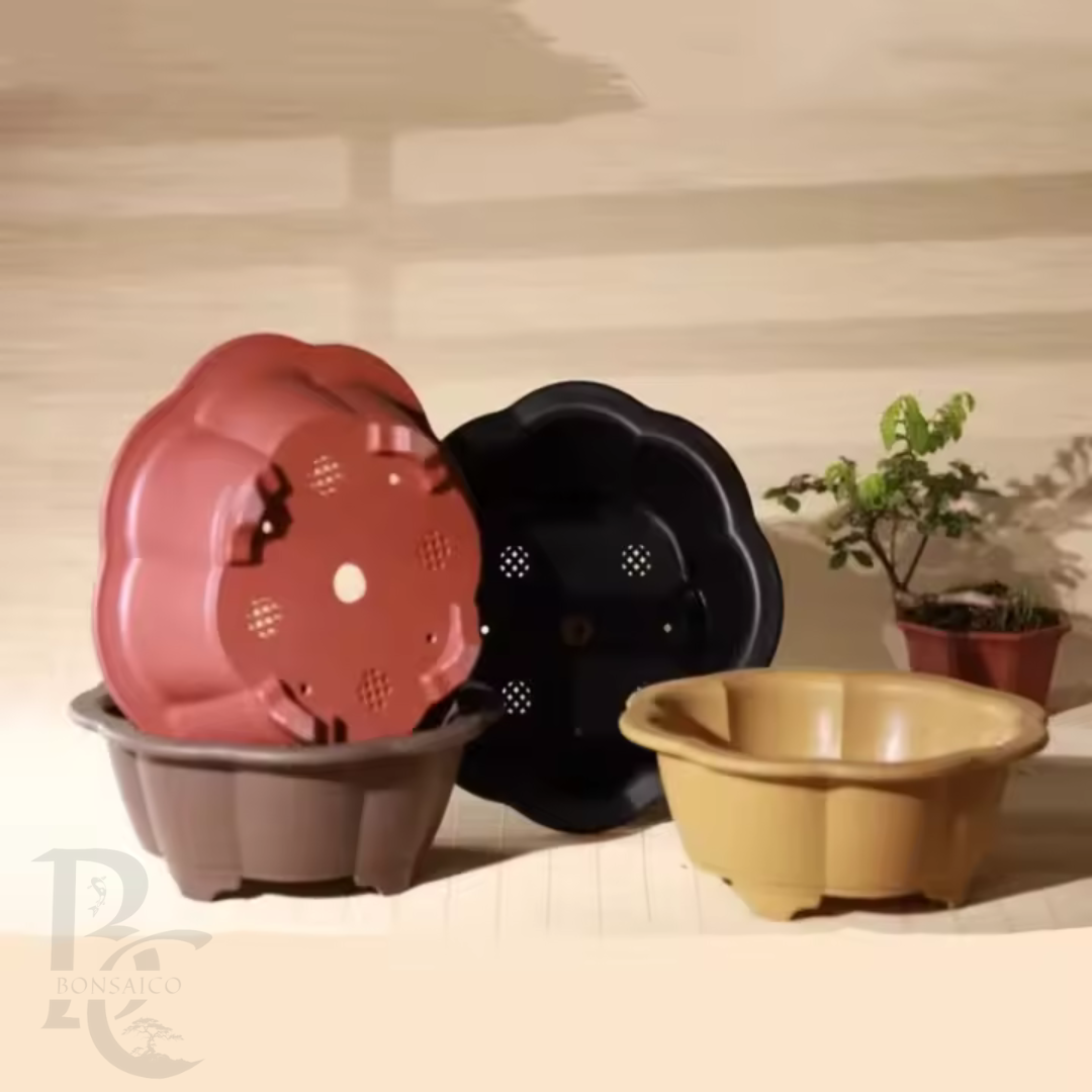 Luxe kunststof Bonsai schaal rond
