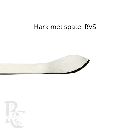 Hark met spatel combinatie RVS premium