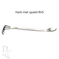 Hark met spatel combinatie RVS premium