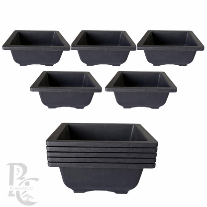 5-pack trainings pot 17cm vierkant laag