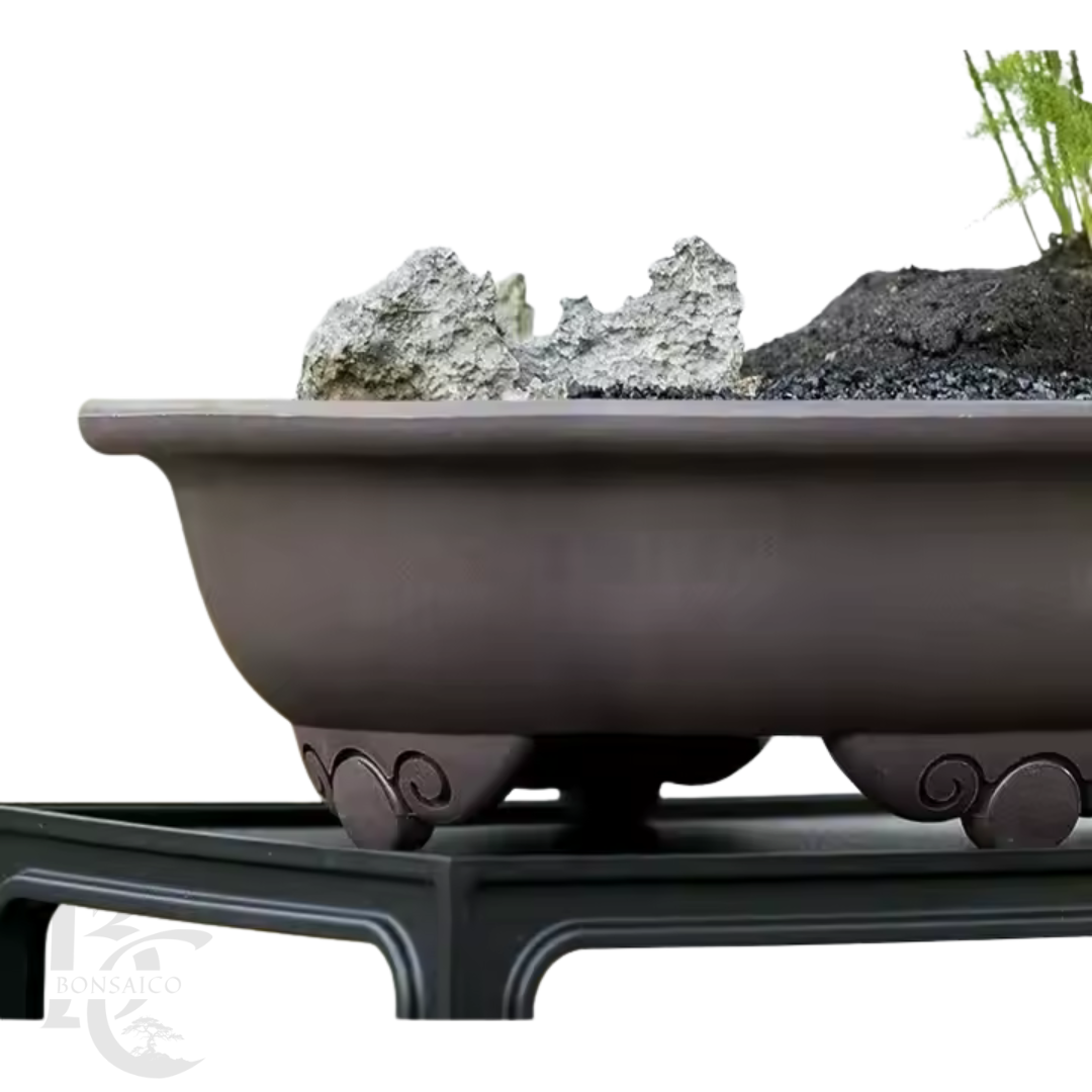 Luxe zware kunststof bonsai schaal ovaal 27cm
